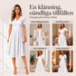 Elegant spetsklänning för kvinnor med V-ringning