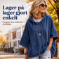 Nya ankomster📦Damavslappnad luvtröja i denim med lös passform