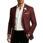 Klassisk herrblazer med slim fit och två knappar