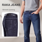 Varmfodrade raka jeans för män