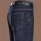 Varmfodrade raka jeans för män