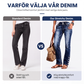 Damjeans med slim fit och stretch