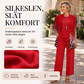 Elegant tryckt 3-delat set för kvinnor