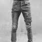 Smalpassande trasiga jeans för män