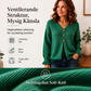 Stickad tröja med V-ringning för kvinnor