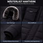 Varm vadderad vinterkappa för män