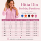 Blus för kvinnor i enfärgad design med volangkrage