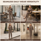 Two-Piece Textured Utility and Tailored Straight-Leg Trousers Set