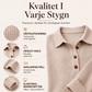 Henley-tröja med våffelstickning och långa ärmar för kvinnor