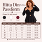 Damtopp med V-ringning och peplum med blommotiv