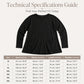 Women's Casual Long Sleeve T-Shirt with Round Neck Pocket