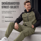 Set för män med huvtröja och joggingbyxor i färgblockdesign