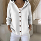 💎 60% RABATT! 💎 Knappbar stickad cardigan med huva för kvinnor – Avslappnad passform, mjuk polyester & 10 snygga färger 🧥🌈