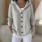 💎 60% RABATT! 💎 Knappbar stickad cardigan med huva för kvinnor – Avslappnad passform, mjuk polyester & 10 snygga färger 🧥🌈