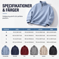 Herrkopplad sweatshirt med halv dragkedja och våffelstruktur, lös passform