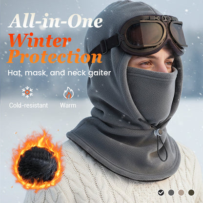 Värmeisolerande balaklava-ansiktsmask med dragsko