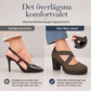Damskor med rund tå, korsremmar, Mary Jane-modell, tjock klack, platå och urklippta högklackar