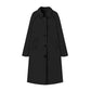 Lång enkelfrackad trenchcoat för kvinnor