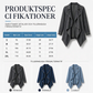 Kvinnlig jeansjacka med öppen fram, trenchcoat-modell