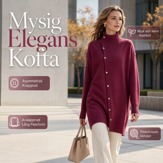 Kvinnors mysig och elegant kofta