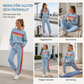 Set med ledig sweatshirt och sweatpants för kvinnor, 2 delar