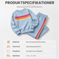 Set med ledig sweatshirt och sweatpants för kvinnor, 2 delar