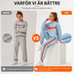 Set med ledig sweatshirt och sweatpants för kvinnor, 2 delar