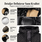Damjacka med lappdesign och huva, vadderad modell