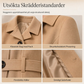 Damens elegant enkelknäppt smal kappa