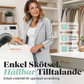 Kvinnlig kabelstickad kavaj med sidorand