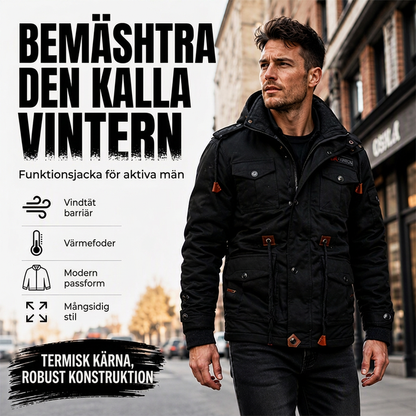 🍂Höstens bästsäljare|Varm vinterjacka för män – Vindskyddad, funktionell och redo för kalla dagar