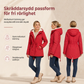 Dam vadderad vinterkappa med huva och fleecefoder
