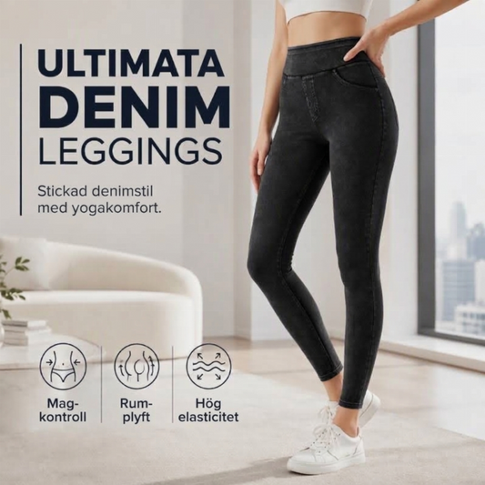 Damjeans med hög midja och smal passform