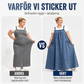 Damens oversize-kostymkjol i denim med hängslen, maxilängd, ledig stil
