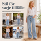 Vida jeans med söm fram för kvinnor
