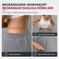 Damhögmidjade vida myrbyxor med böjda sömmar och fickor