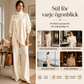 🛍️ Specialerbjudande ✨ Elegant set med damtröja med hög hals och byxor med vida ben – bekväm passform och elegant look