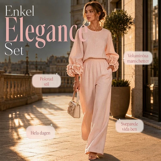 Damset för enkel elegans – Raffinerad, feminin och bekväm med blommiga detaljer 🌸✨