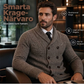 📢🎉50 % rabatt!!!🛍️✨Stickad kofta för herrar med sjalkrage och dubbelknappning
