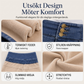 Damernas högmidjade skinny jeans med varmt foder