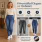 Damernas högmidjade skinny jeans med varmt foder
