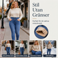 Damernas högmidjade skinny jeans med varmt foder