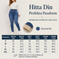 Damernas högmidjade skinny jeans med varmt foder