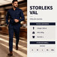 Tvådelad set med skjorta och byxor i polyester för män