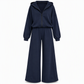 ✨ Bekväm favorit 🤎 2-delat loungewear-set för damer med huva och vida byxor – mjukt, avslappnat och stilfullt