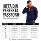 Varm, avslappnad sweatshirt med kvartscardinaldragkedja för män