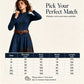 Women's Faux Suede Plaid Patchwork Dress