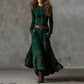 Women's Faux Suede Plaid Patchwork Dress