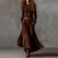 Women's Faux Suede Plaid Patchwork Dress