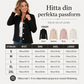 Elegant kavaj med volanger och peplum för kvinnor